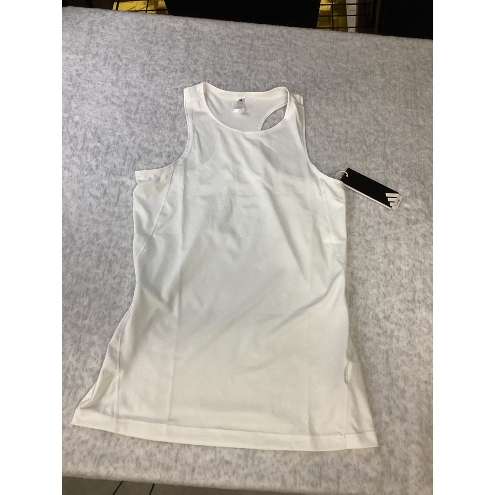 Adidas Girls G Club Tennis Tank Top White Climacool JI7176 Kids XL